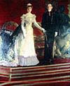 King Alfonso trhe thirteenth of Spain and his Mother Queen Maria Christina